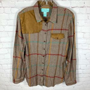 Tasha Polizzi Collection Hunting Western Shirt‎ Pearl Snap Shirt Size Medium/Lrg